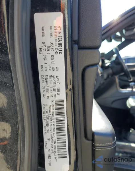 2015 Jeep Grand Cherokee Limited z USA, uszkodzony, nr VIN 1C4RJFBG6FC204827